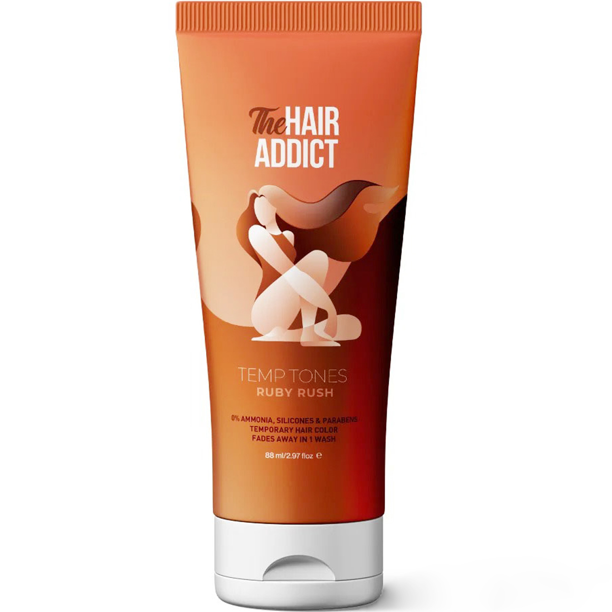 The Hair Addict Temporary Hair Color Ruby Rush 88ml