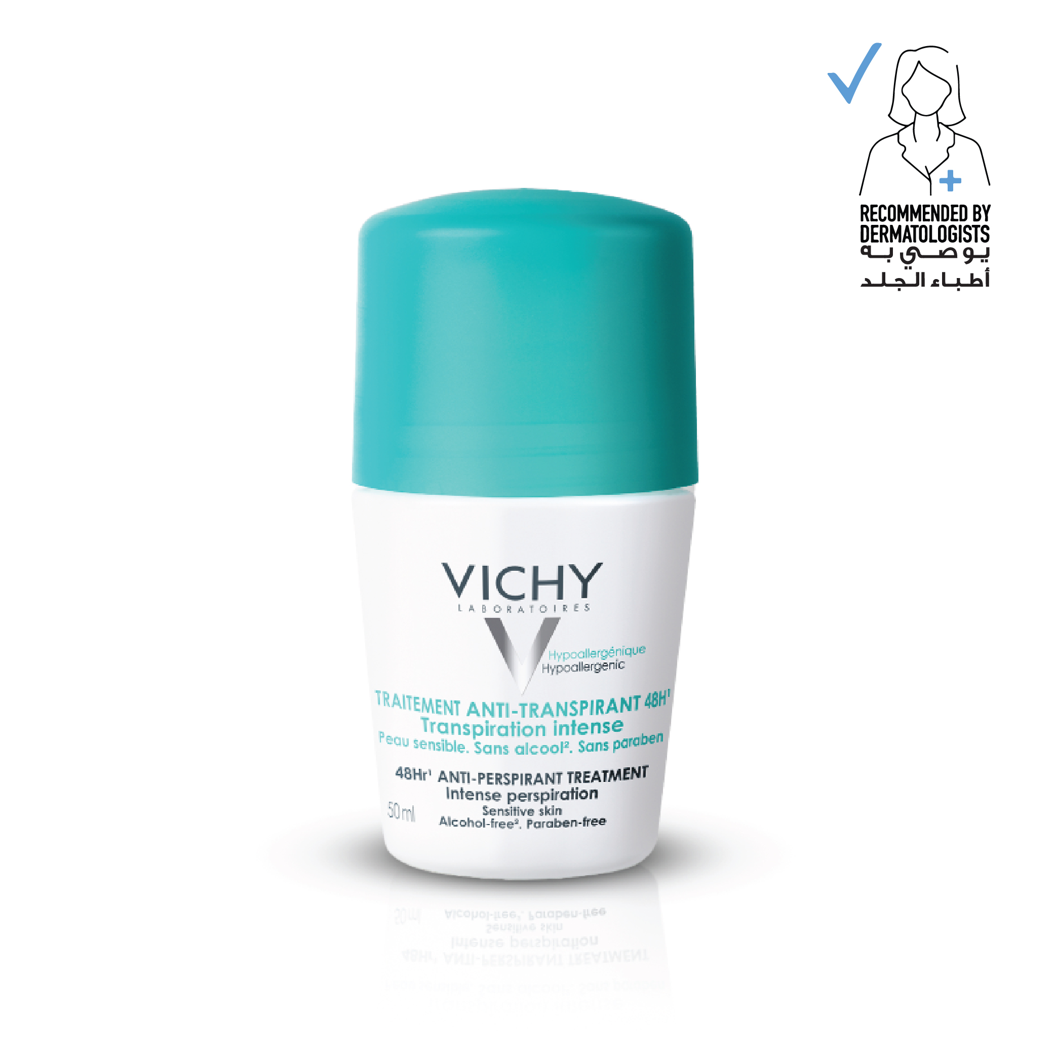 Vichy Treatment Intense Perspirant 48 Hours Roll On 50ml