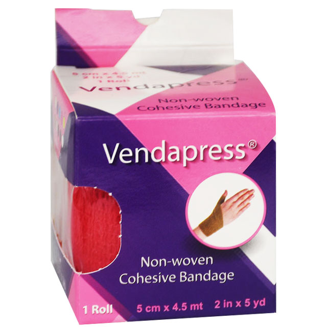 Vendapress Cohesive Bandage 5Cmx4.5 Metre (Red)