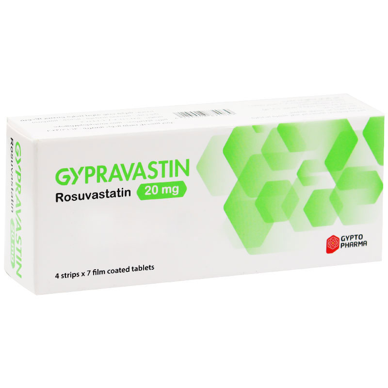 Gypravastin 20mg 28 Film Coated Tablets