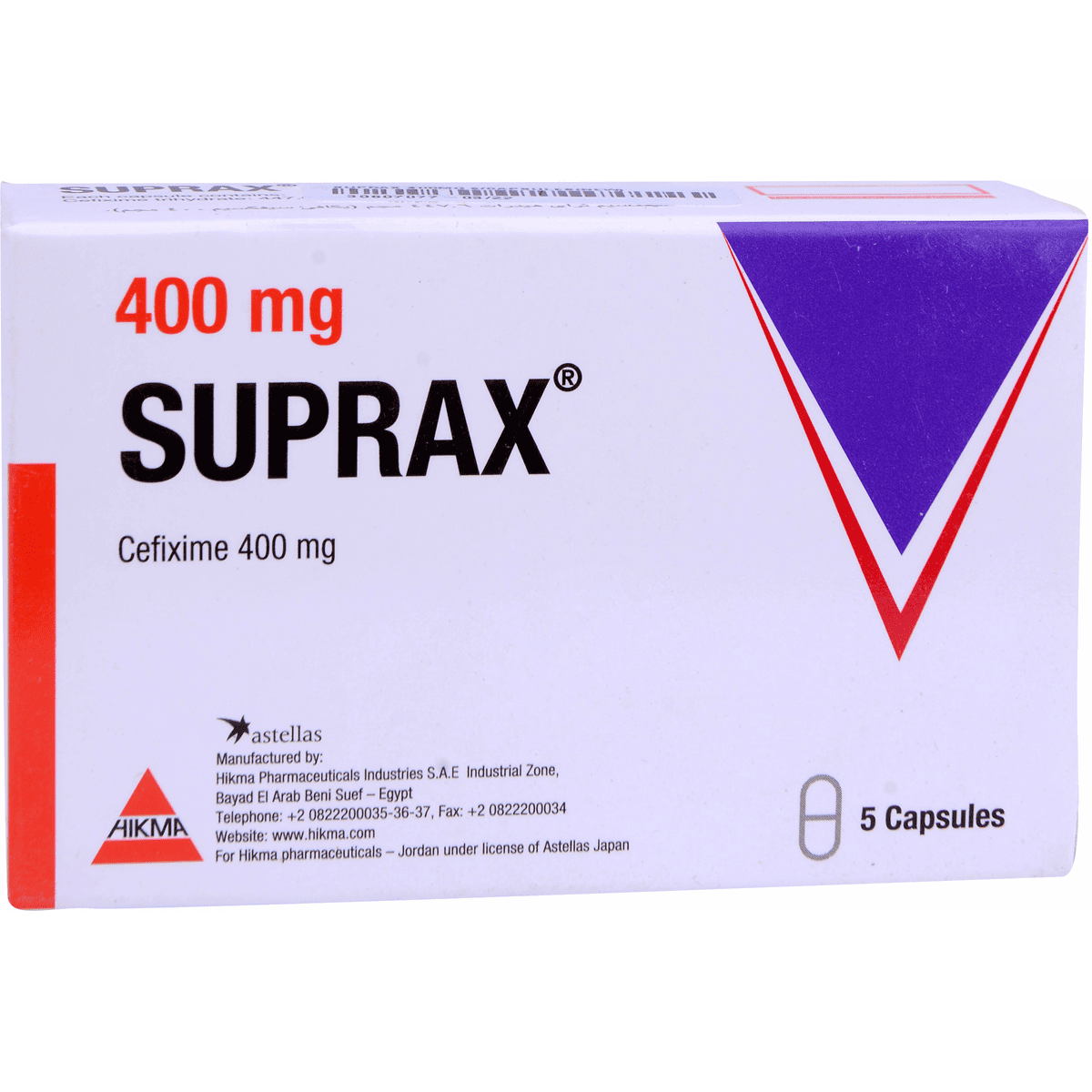 Suprax 400mg 5 Capsules