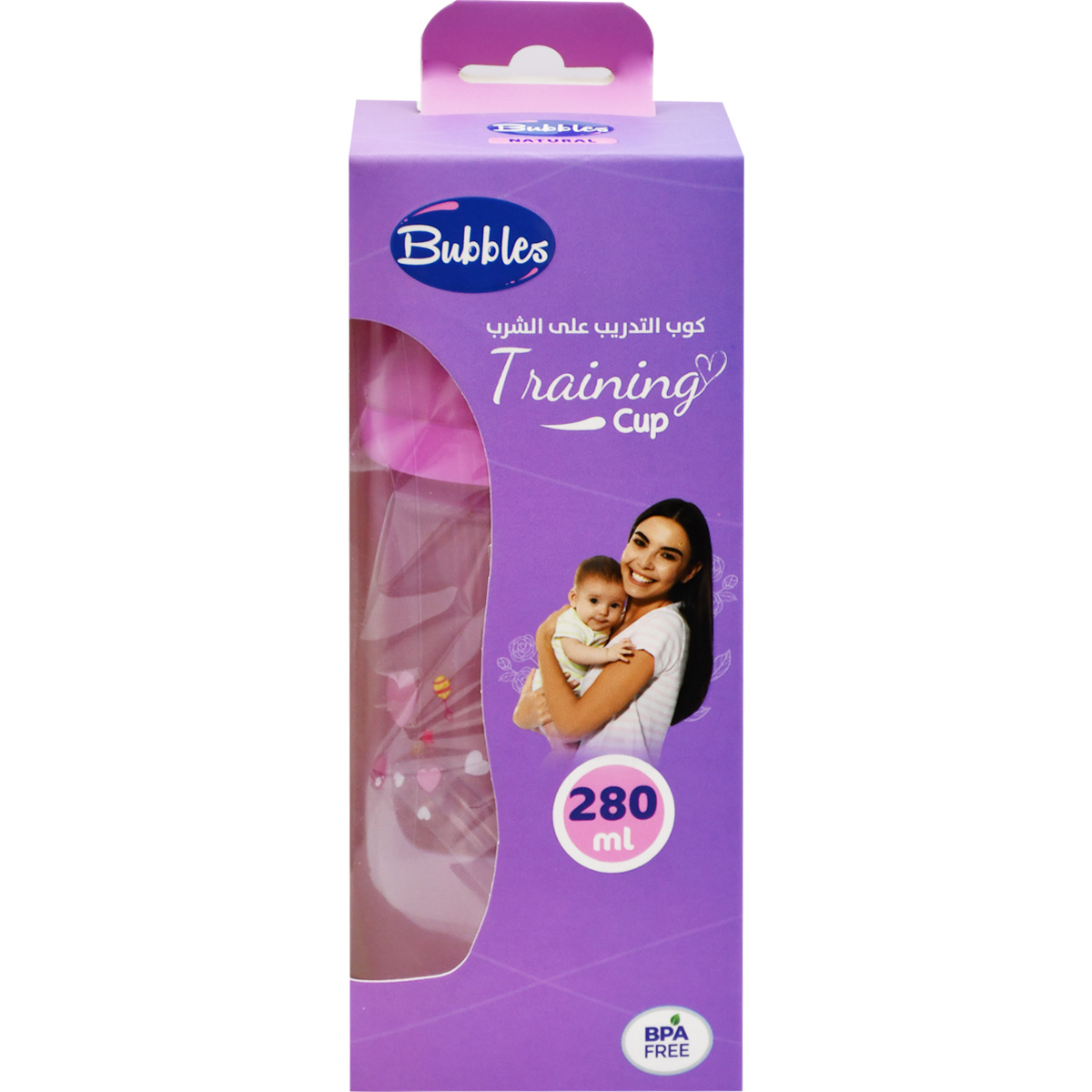 Bubbles Training Cup Pink 280 ml