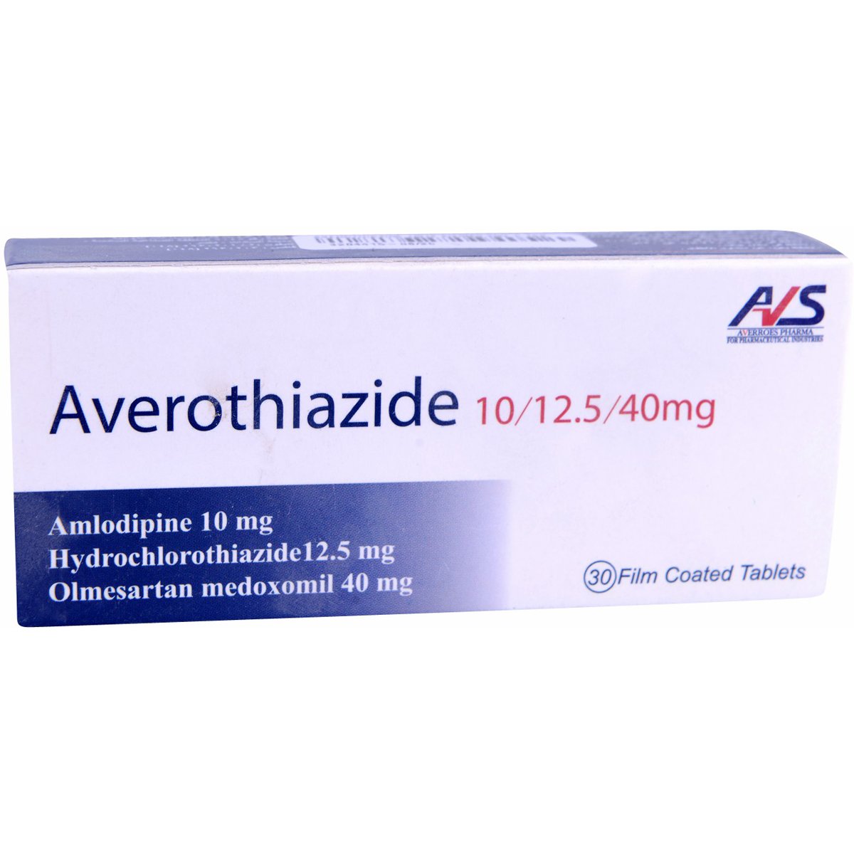 Averothiazide 5/12.5/20mg 30 Film Coated Tablets