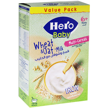 Hero Baby Wheat and Oat With Milk (6 Months+) 300 gm