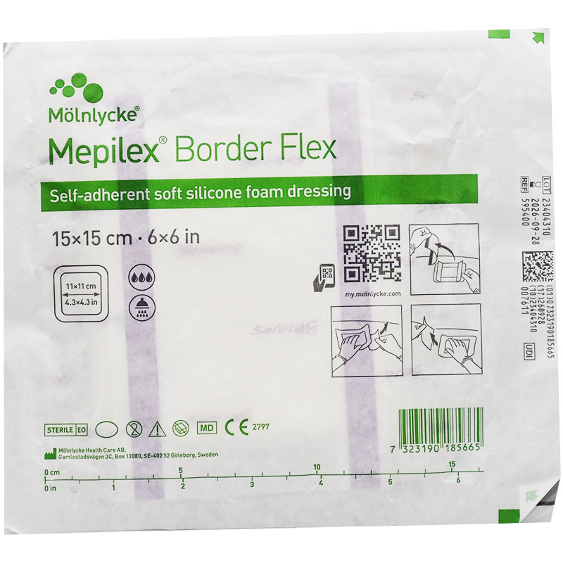 Molnlycke Mepilex Border Flex 15 x 15cm