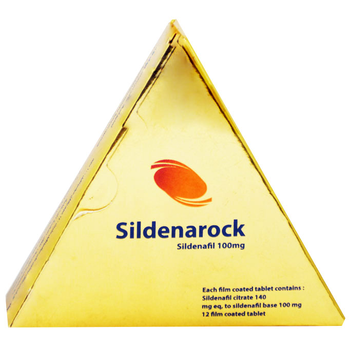Sildenarock 100mg 12 Scored Film Coated Tablet