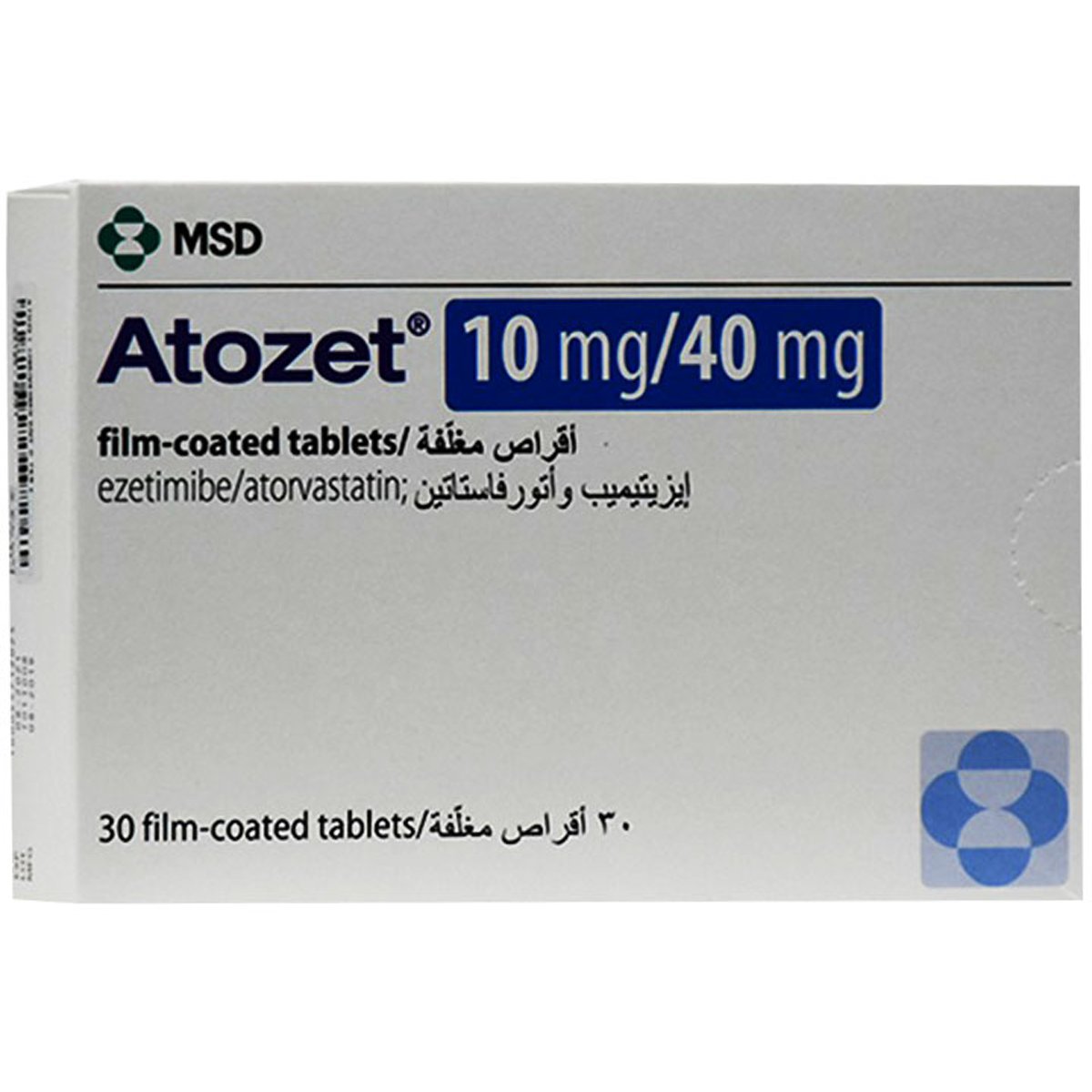 Atozet 10mg/40mg 30 Film Coated Tablets
