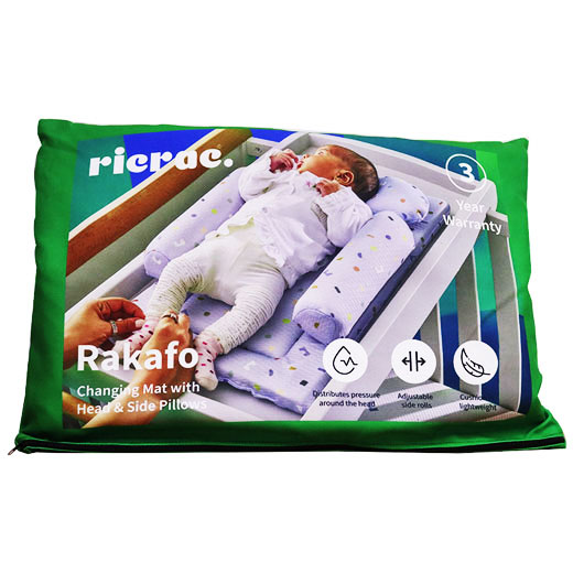 Ricrac Rakafo Changing Mat with Head and Side Support Blue