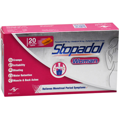 Stopadol Woman 20 Film Coated Caplets