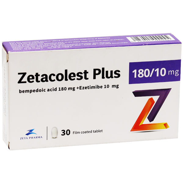 Zetacolest Plus 180/10mg 30 Film Coated Tablets