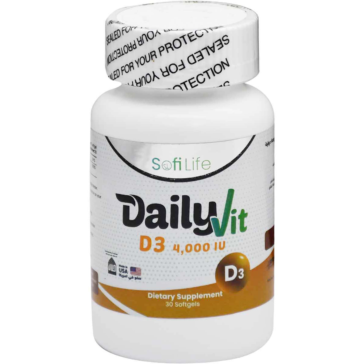 Sofi Life Daily Vit D3 (4000 Iu) 30 Softgels