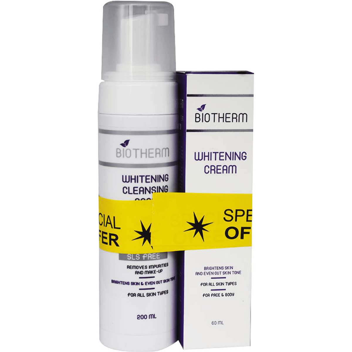 Biotherm Whitening (Cream 60ml + Cleansing Foam 200ml) (Offer Pack)