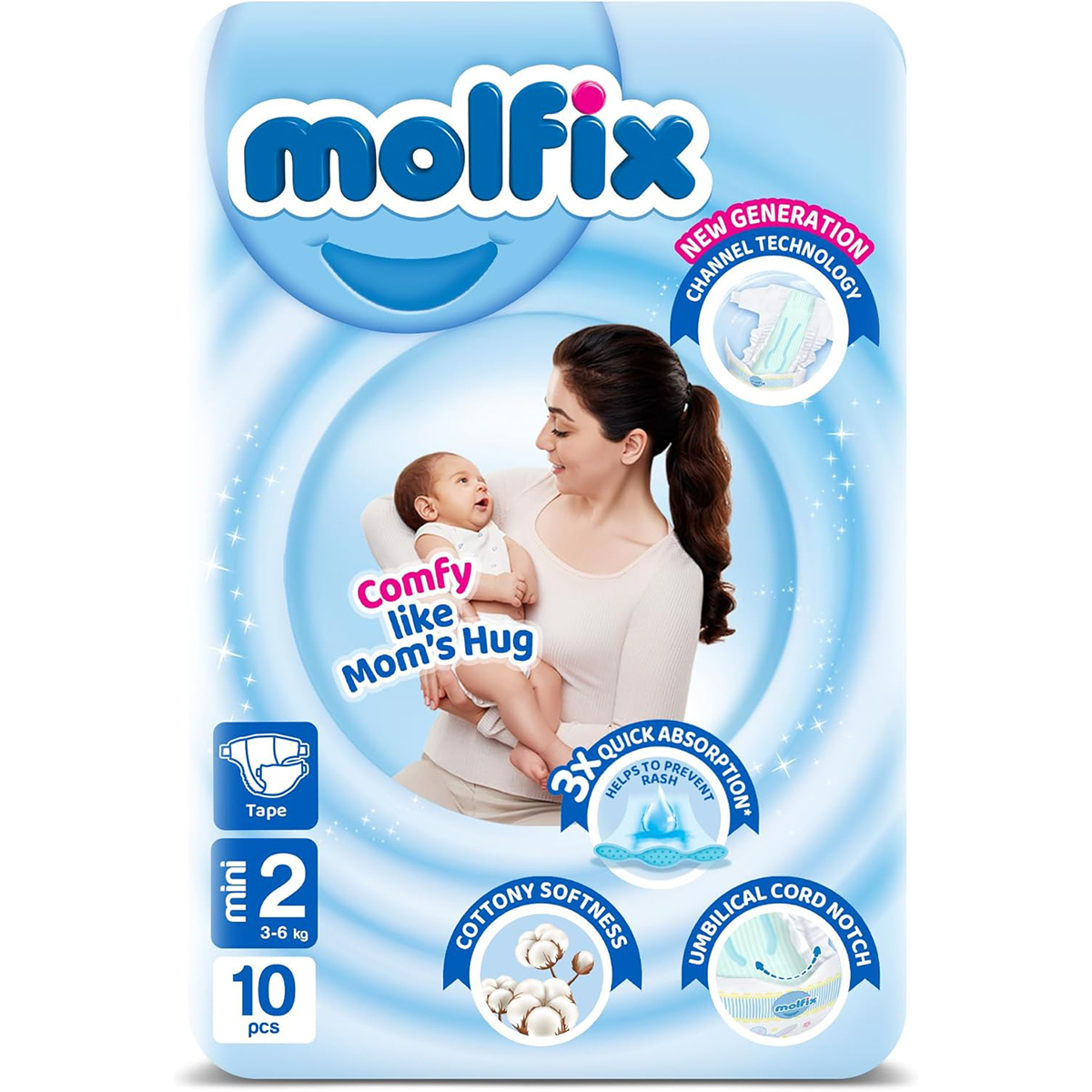 Molfix (2) Mini (3-6kg) Diaper 10pcs