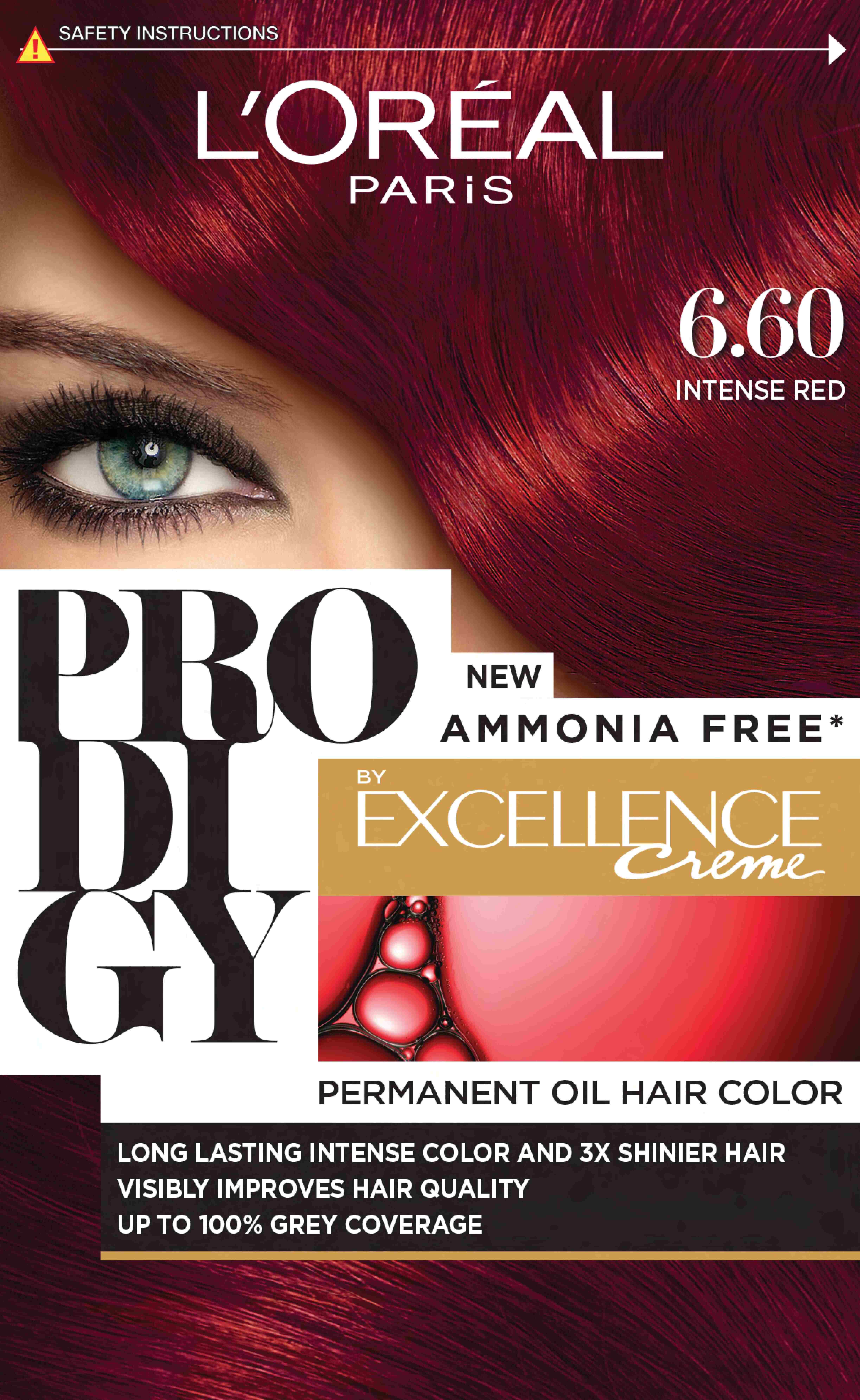 Loreal Prodigy Hair Color/6.60 Intense Red