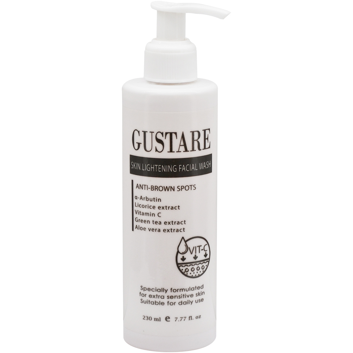 Gustare Skin Lightening Facial Wash 230 ml