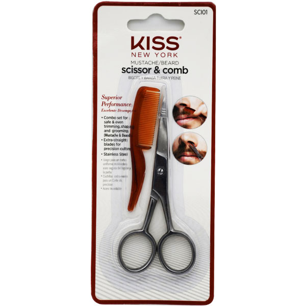 Kiss Mustache and Beard Scissor&Comb/Sci0110