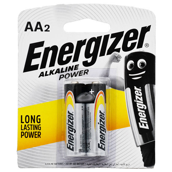 Energizer&nbsp;Alkaline&nbsp;Battery AA 2 Pieces