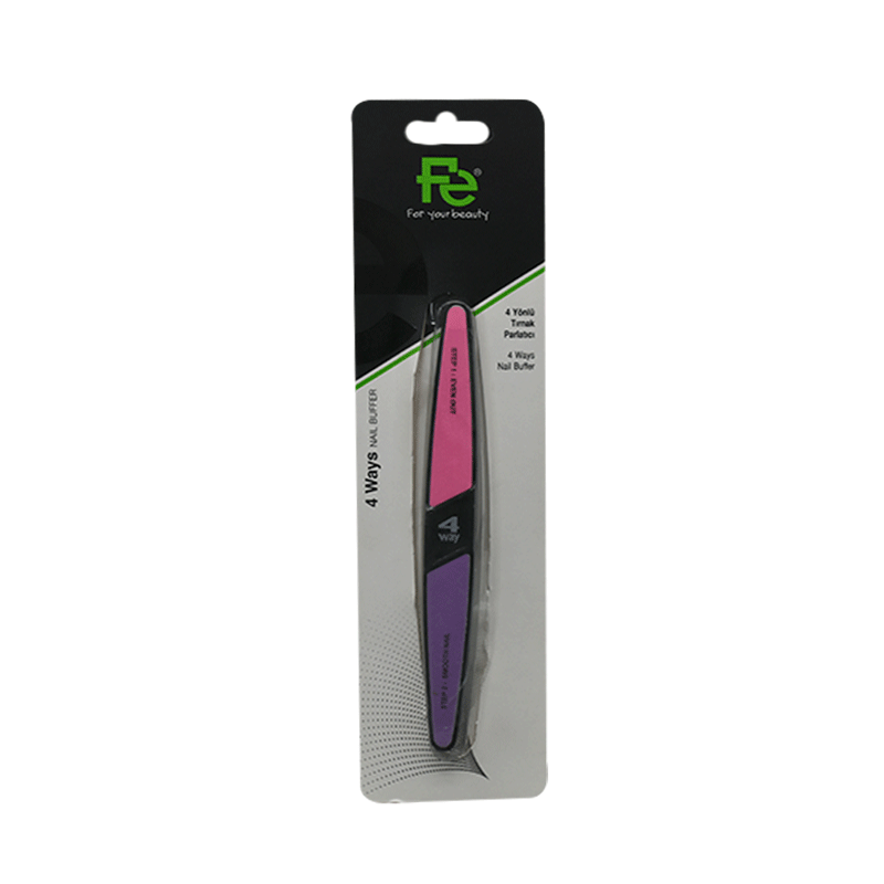 Fe Colored 4 Ways Cube Nail Buffer/047