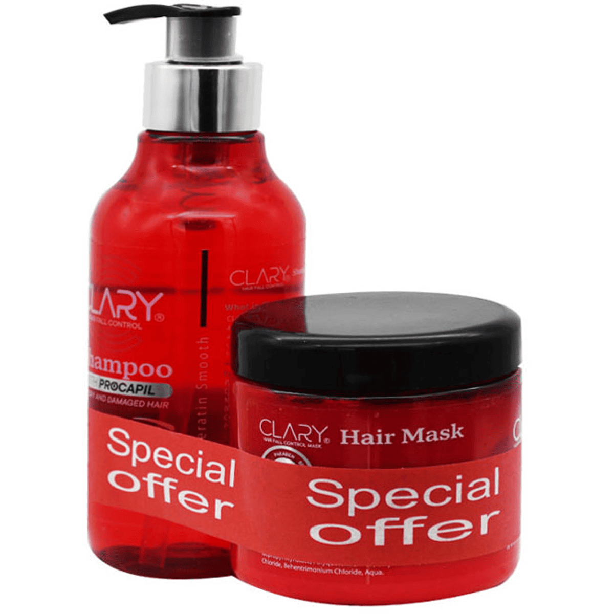 Clary Shampoo 300ml+Mask 300ml (Offer Pack)