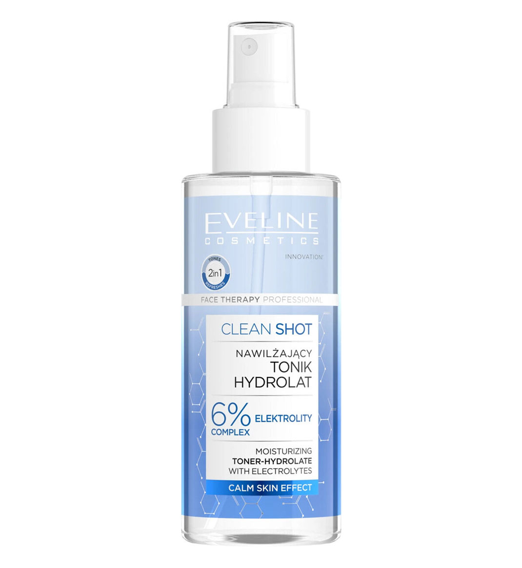 Eveline Clean Shot Moisturizing Hydrating Toner 150ml