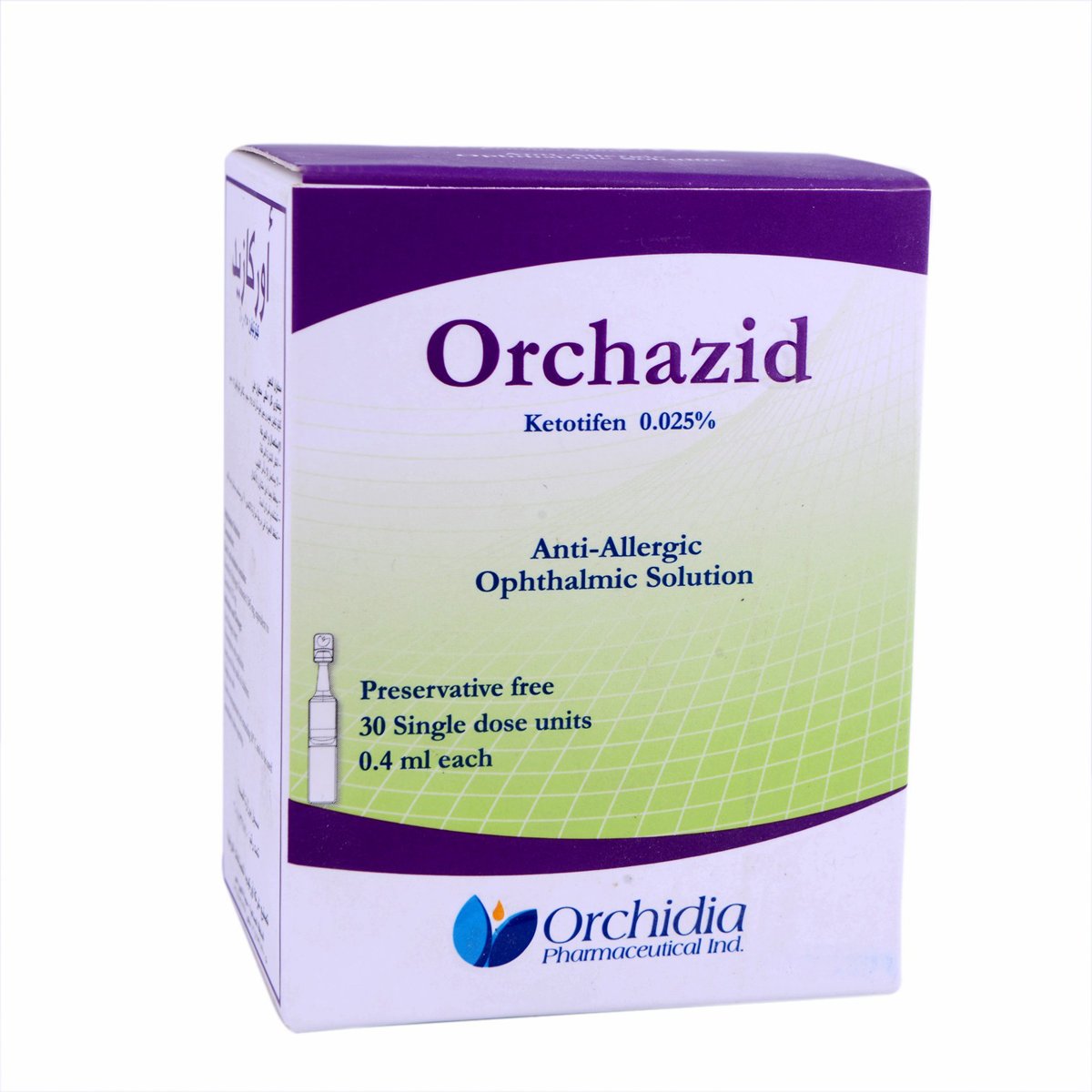 Orchazid 0.025%/0.4ml Eye Drop 30Unit