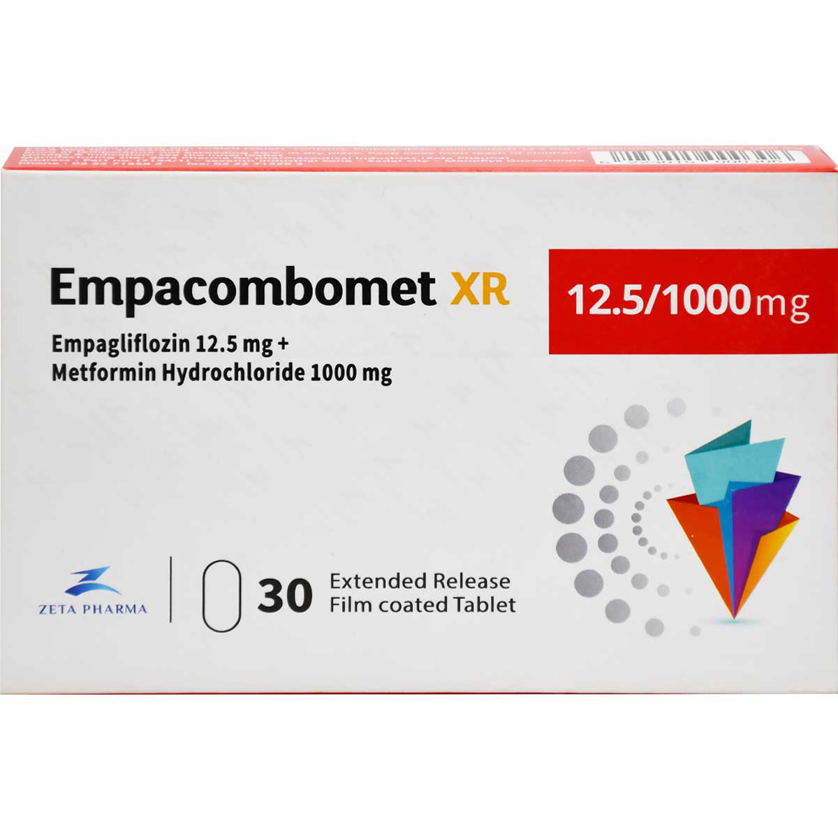 Empacombomet XR 12.5mg/1000mg 30 Film Coated Tablets