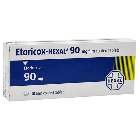 Etoricox-Hexal 90mg 10 Film Coated Tablet