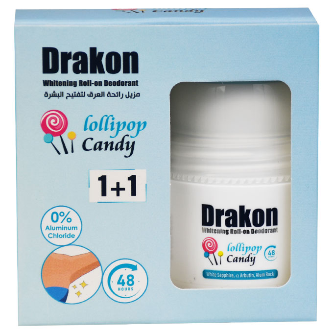 Drakon Whitening Lolipop Deodorant Roll on For Women 2*50ml (Offer Pack)
