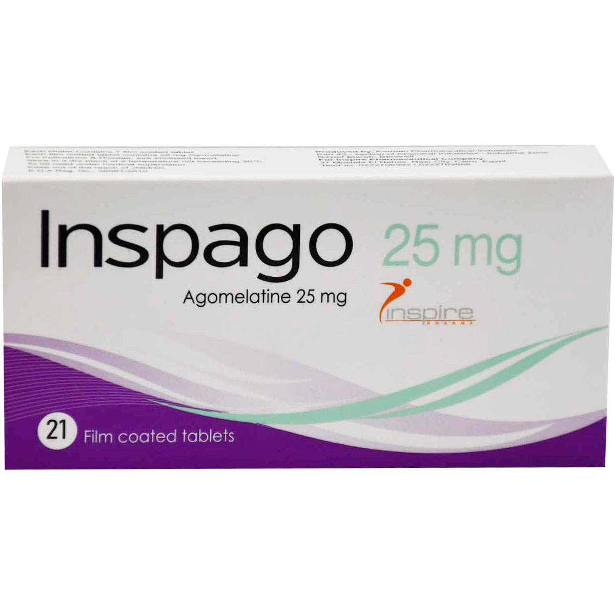 Inspago 25mg 21 Film Coated Tablets