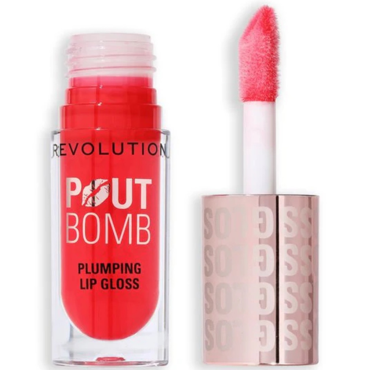 Revolution Pout Bomb Plumping Gloss Cherry Sheer Red