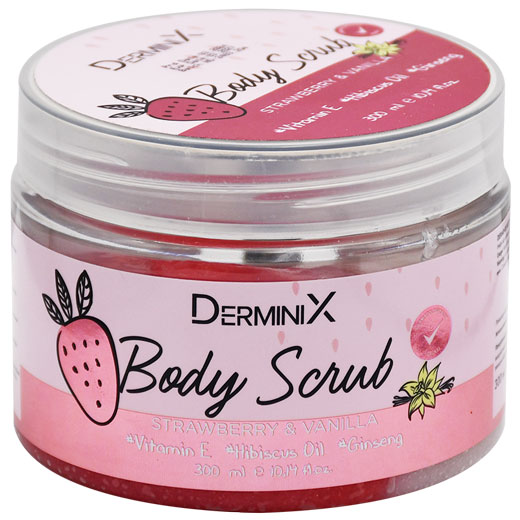 Derminix Body Scrub Strawberry and Vanilla 300ml