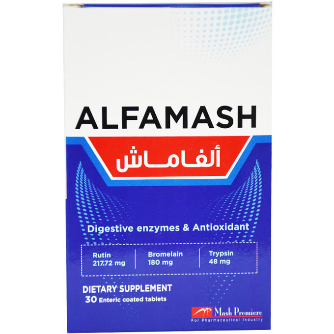 Alfamash(217.72+180+48)/mg 30 Enteric Coated Tablets