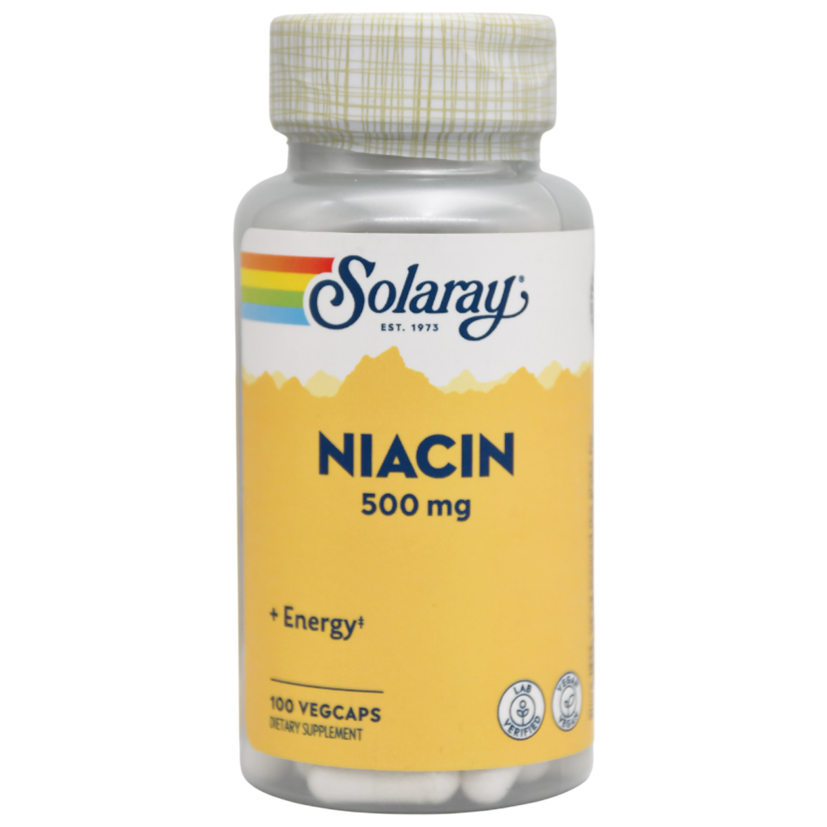 Solaray Niacin 500 mg 100 Vegcaps