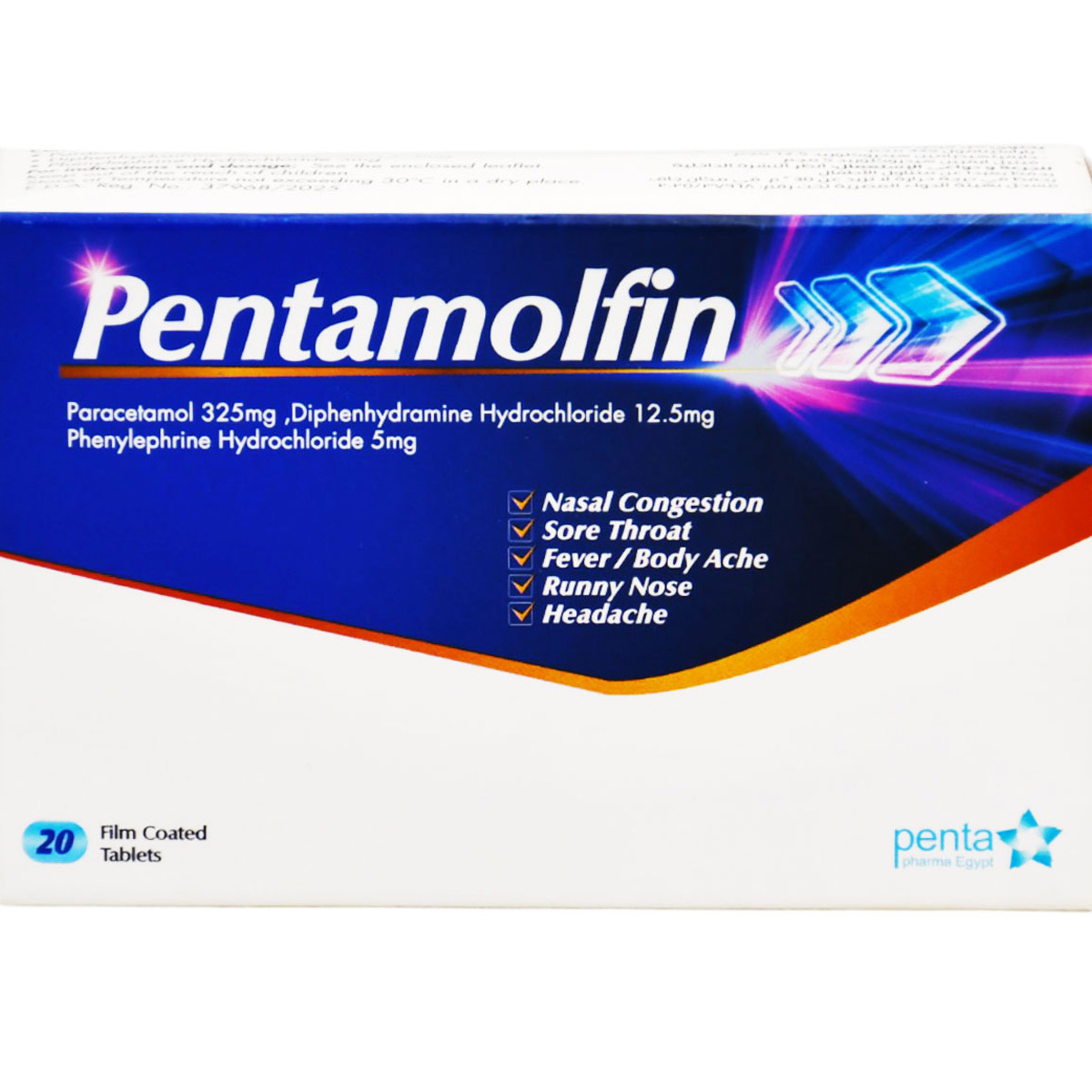 Pentamolfin 20 Film Coated Tablets