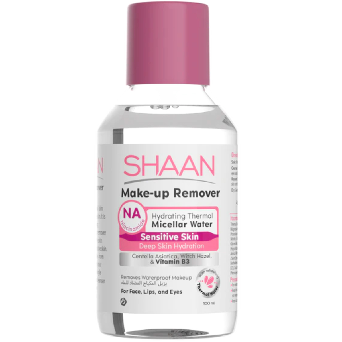 Shaan Make Up Remover Micellar Water For Sensitive Skin 100 ml