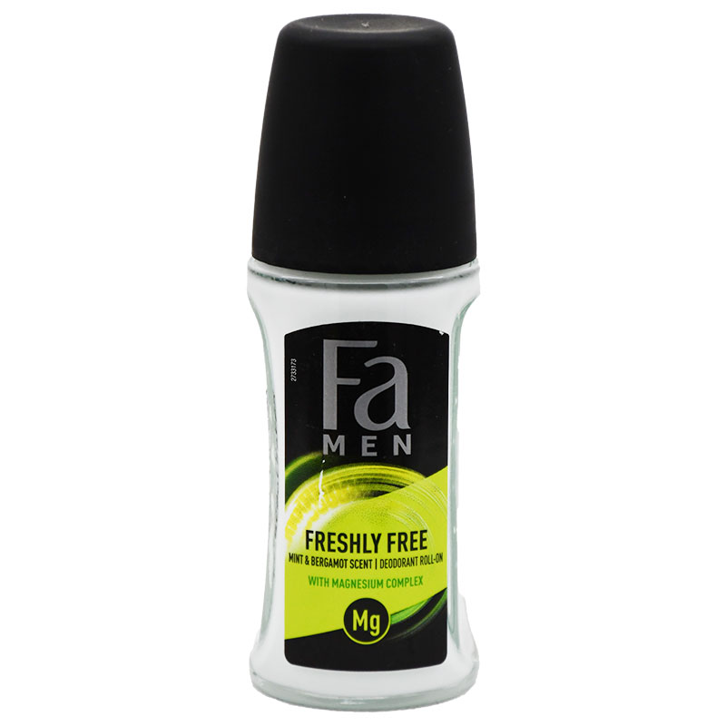 Fa Men Freshly Free Mint&Bergamot Deodorant Roll On 50ml