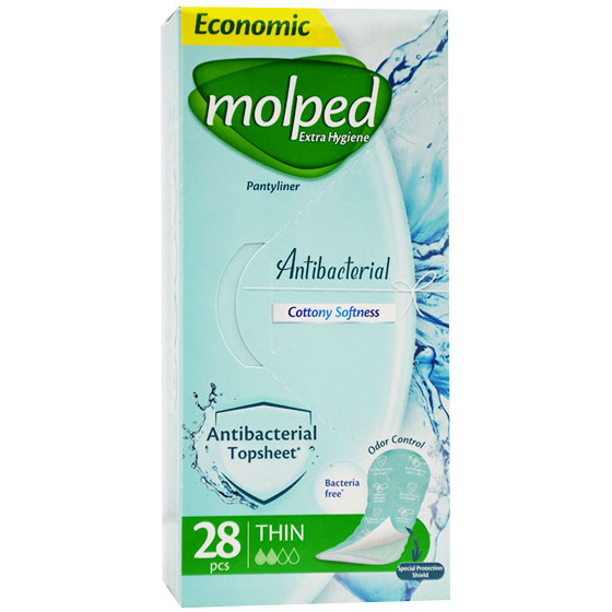 Molped Extra Hygiene Anti Bacterial Thin 28 Pieces