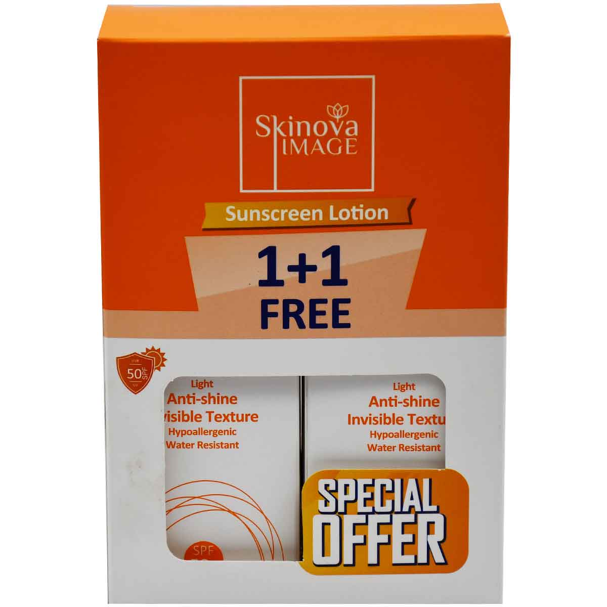 Skinova Image Sun Screen Lotion SPF (50+) 60ml 1+1 (Offer Pack)