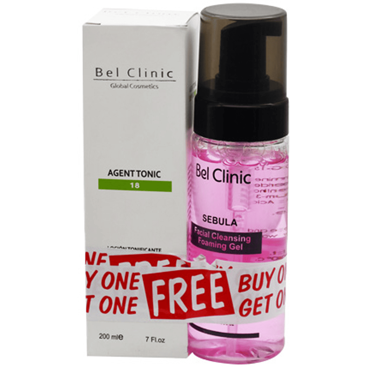 Belclinic (Agent Tonic 200ml + Sebula Foam Gel 150ml) (Offer Pack)