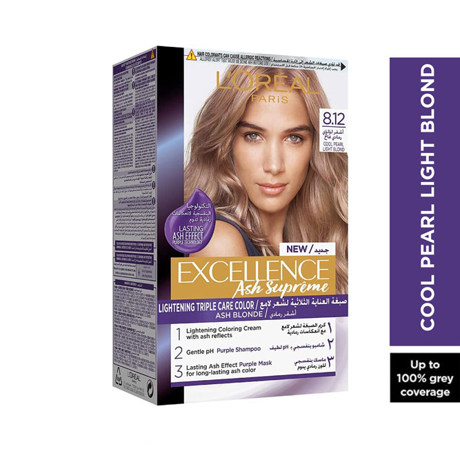 Loreal Excellence Ash Supreme Cream/8.12