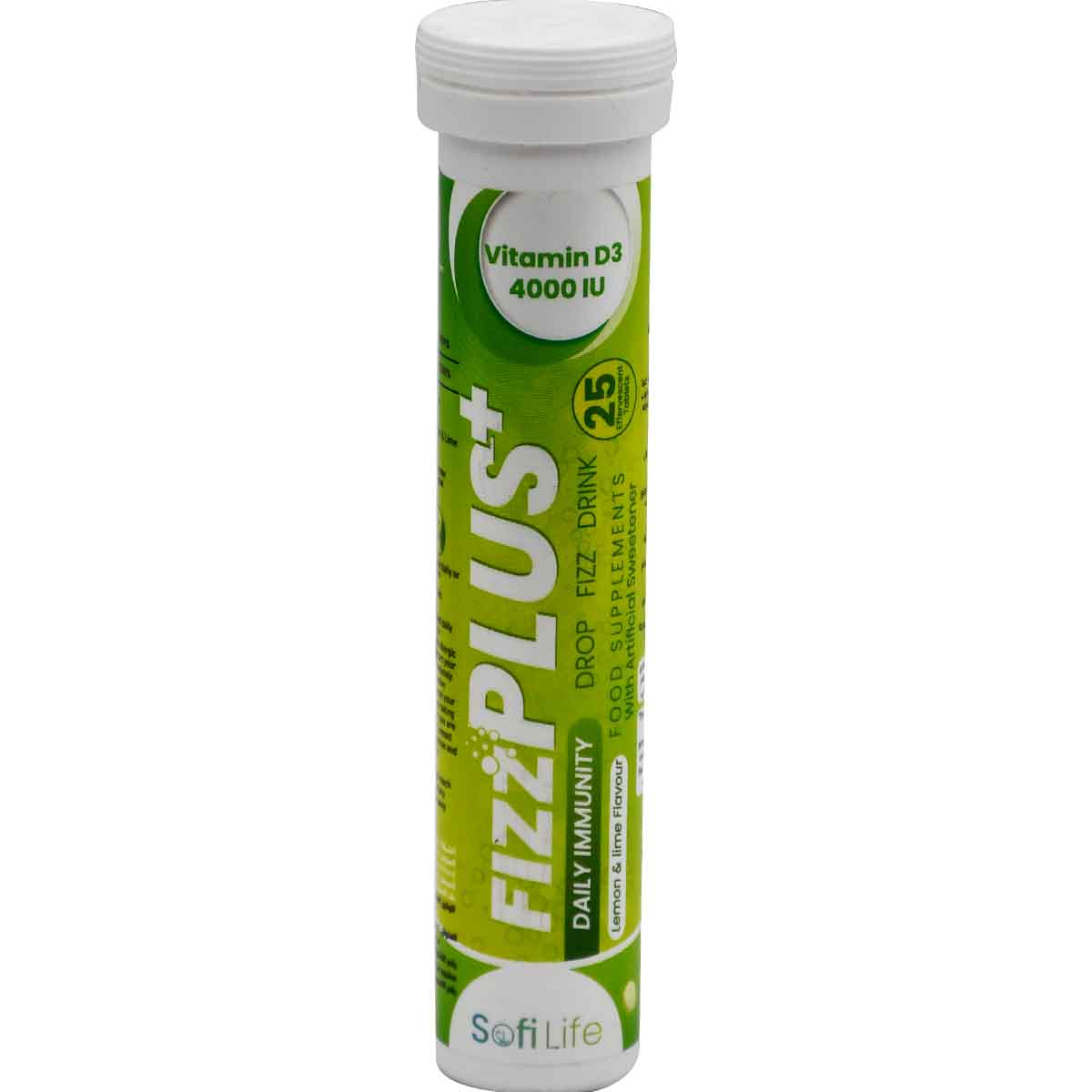 Sofi Life Fizz Plus Vitamin D3 4000IU 25 Effervescent Tablets