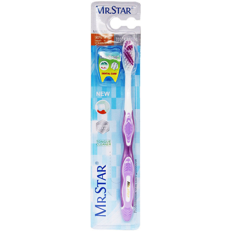 Mr Star Toothbrush (Medium) + Dental Floss (Offer Pack)