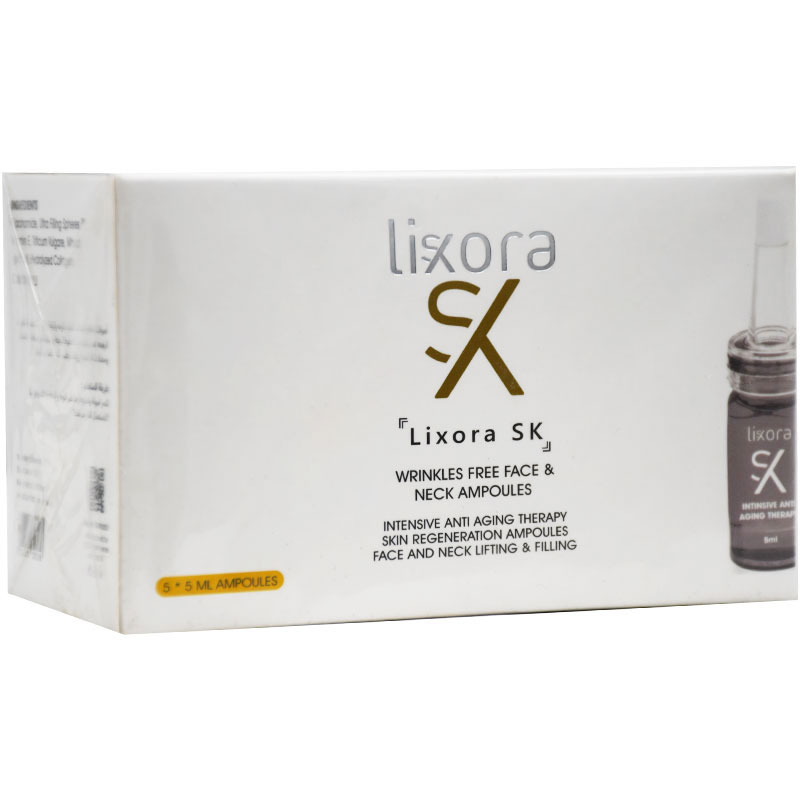 Lixora Sk Wrinkle Free Face And Neck Ampoules 5*5ml