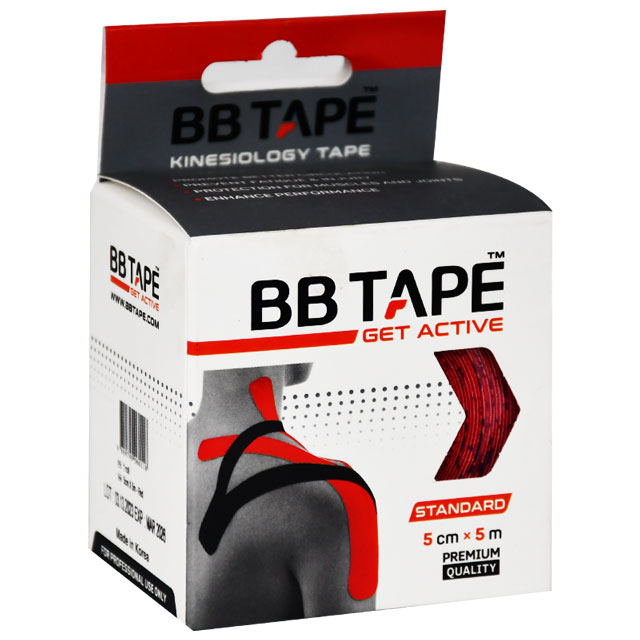 Bb Tape (Kinesiology) 5Cm x 5 Meter (Red)