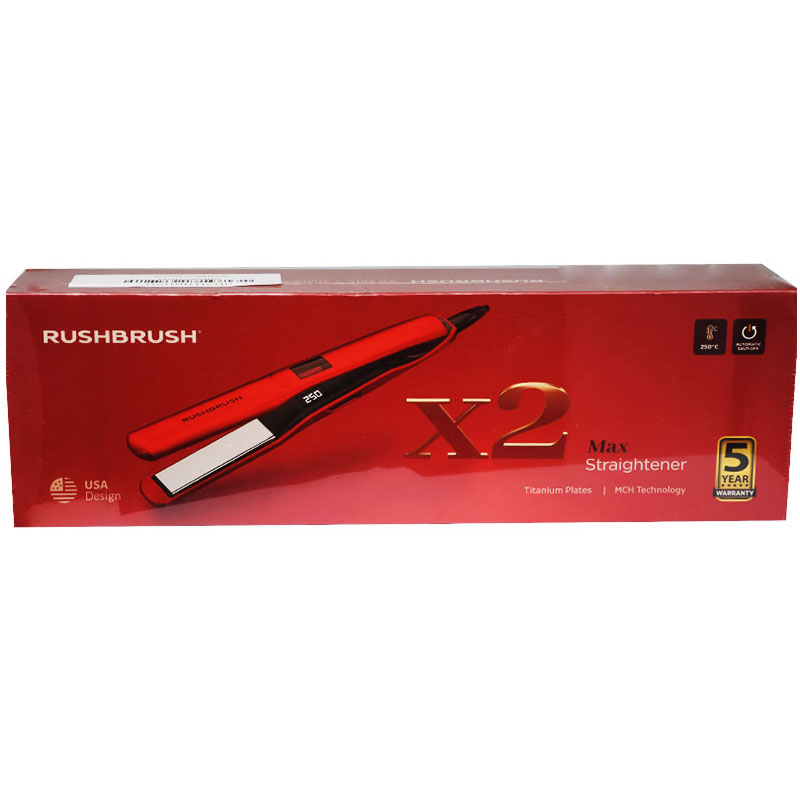 Rush Brush Red X2 Max Straightener