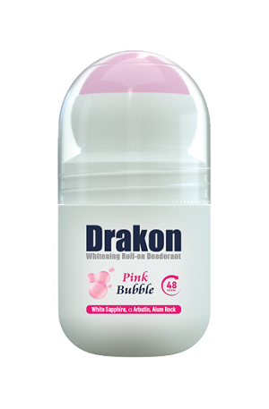 Drakon Whitening Pink Bubble Deo Roll On For Women 2*50ml (Offer Pack)