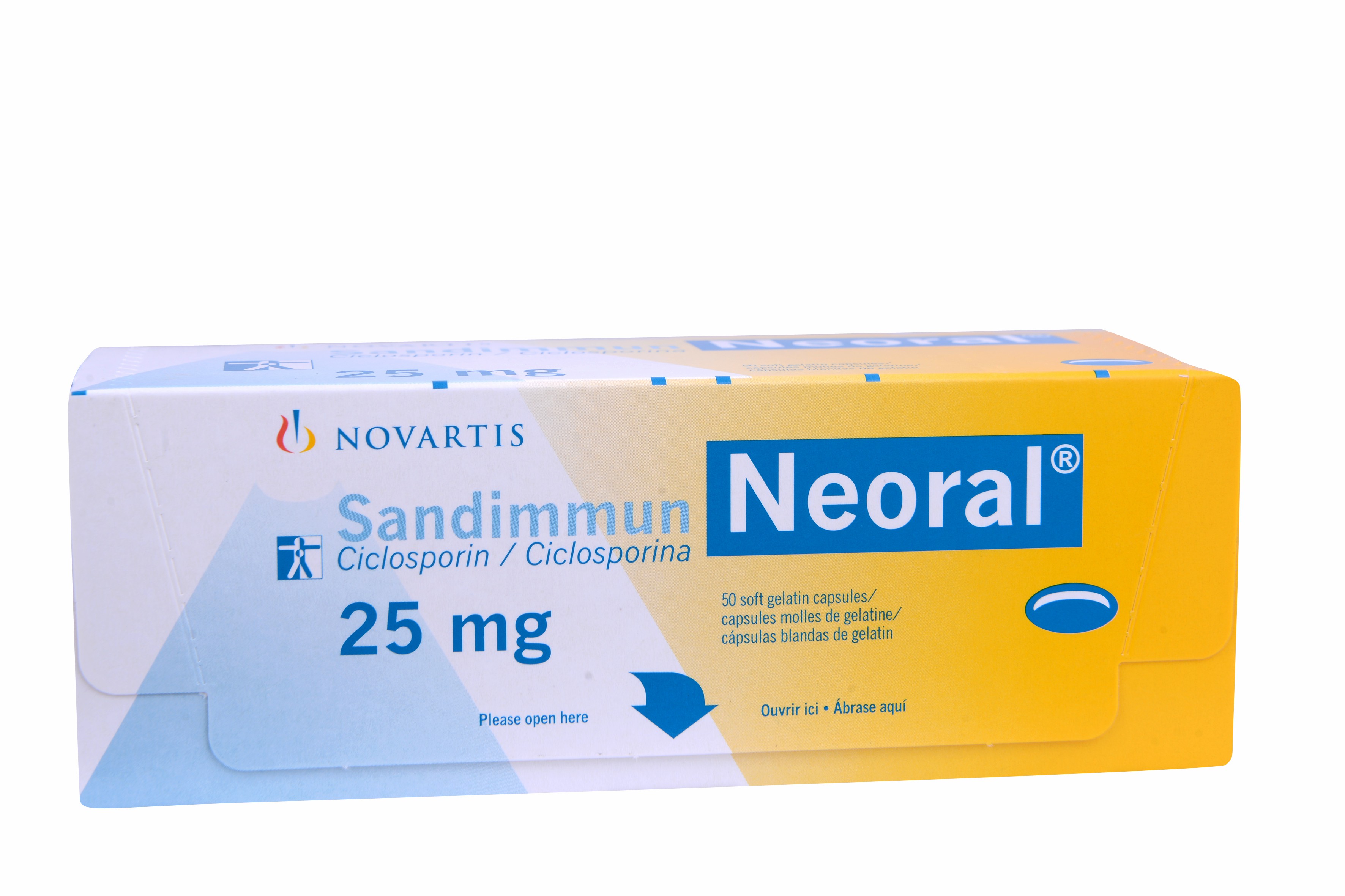 Sandimmun Neoral 25mg 50 Capsules