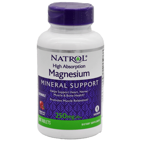 Natrol Magnesium 250mg 60 Chewable Tablet