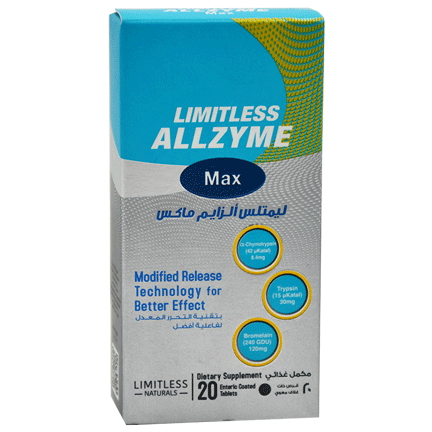 Limitless Allzyme Max 20 Enteric Coated Tablet