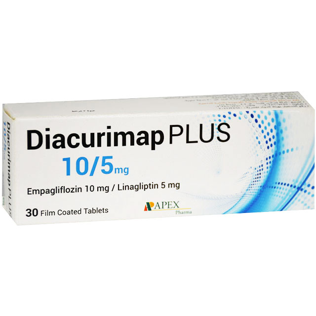 Diacurimap Plus 10/5mg 30 Film Coated Tablets